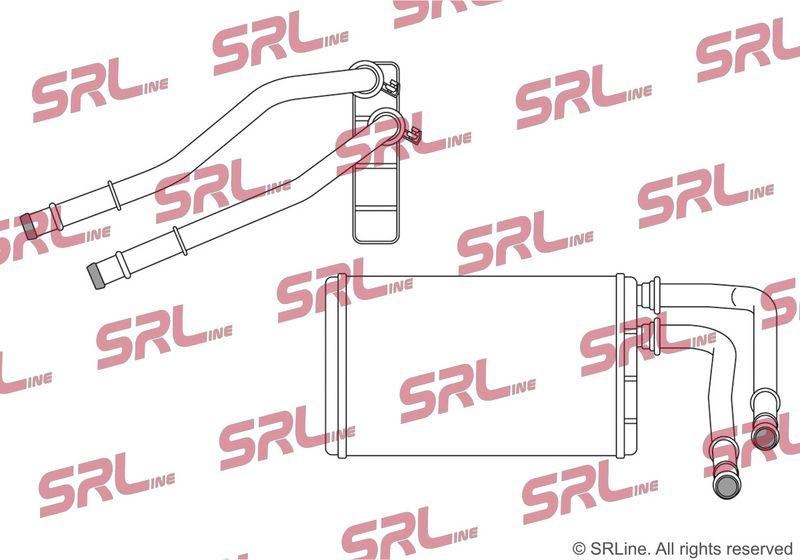 Radiator incalzire habitaclu BMW Seria 5 G30 17-23, 6 Gt (G32) 17-, 7 G11 15-, 8 (G15) 18-, motor: 1.6 T, 2.0 d, 2.0 h, 2.0 T, 3.0 d, 3.0 R6 T, 4.4 V8 T, cu conducte, 148x220x32, SRLine, miez si rezervor din aluminiu brazat, 64119361712