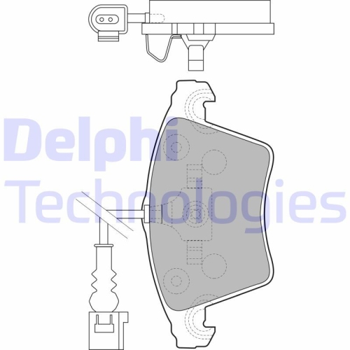 DELPHI set placute frana,frana disc