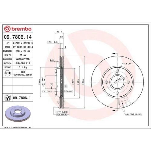 Set disc frana Ford Fiesta Box/Liftback (Jv) 05.98-08.03, Fiesta Box (J5 J3) 02.96-, Fiesta 4 (Ja Jb) 08.95-06.06, Fiesta 5 (Jh Jd) 11.01-12.14, Fiesta 5 Van 05.02-12.10, Focus I (Daw Dbw) 09.98-11.09, Focus I Box / Estate (Dnw) 08.98-03.05, Focus I Estat