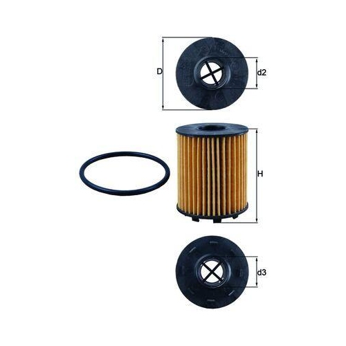 MAHLE Filtru ulei
