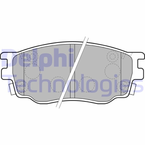 DELPHI set placute frana,frana disc