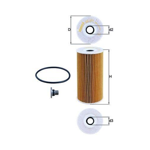 MAHLE Filtru ulei