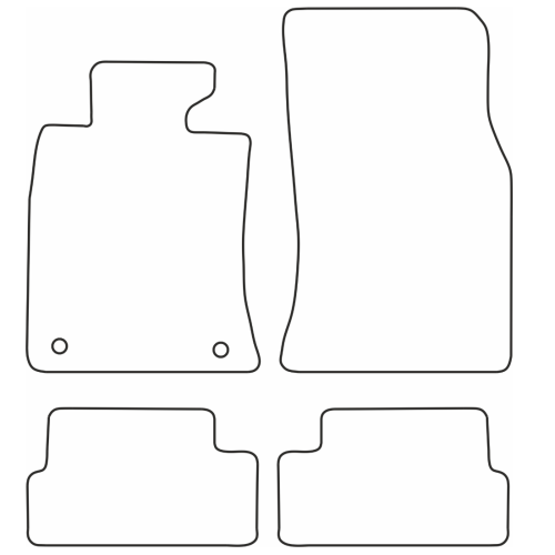 Covorase mocheta Mini Cooper Two R56, 2007-2014, Negre, set de 4 Buc.