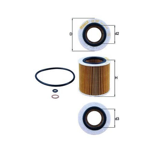 MAHLE Filtru ulei
