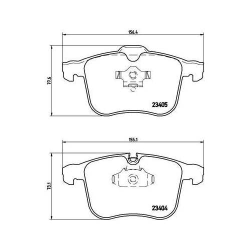 Placute frana Cadillac Bls Wagon 12.07-, Bls 04.06-; Opel Signum Liftback (Z03) 05.03-12.08, Vectra C (Z02) 04.02-, Vectra C Estate (Z02) 10.03-01.09, Vectra C Gts (Z02) 08.02-01.09; Saab 9-3 (Ys3f E79 D79 D75) 09.02-02.15, 9-3 Convertible (Ys3f) 08.03-02