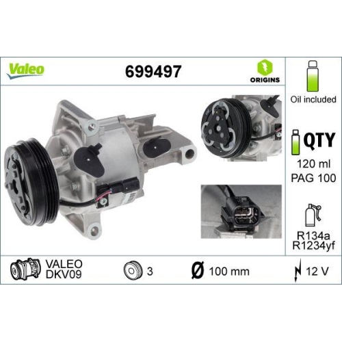 VALEO Compresor, climatizare VALEO ORIGINS NEW OE TECHNOLOGY
