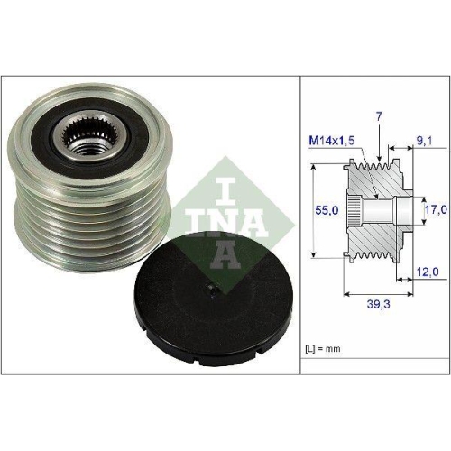 Fulie alternator Suzuki Grand Vitara 2 (Jt Te Td) 04.05-, INA
