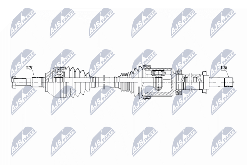 Planetara Ford Edge 2.0 T Ecoboost 2WD 2015-2019; partea din fata, dreapta, cutie viteze automata; F2GZ3B436A; NTY, aftermarket