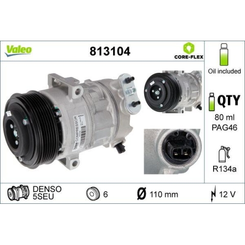 VALEO Compresor, climatizare VALEO CORE-FLEX
