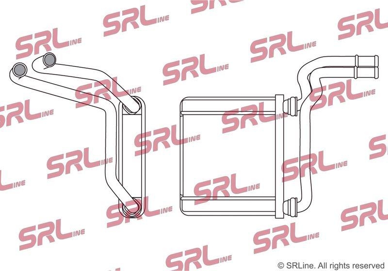 Radiator incalzire habitaclu Daihatsu Terios 97-06, motor: 1.3, 141x121x26, SRLine, miez si rezervor din aluminiu brazat, 069006500; 8710787401