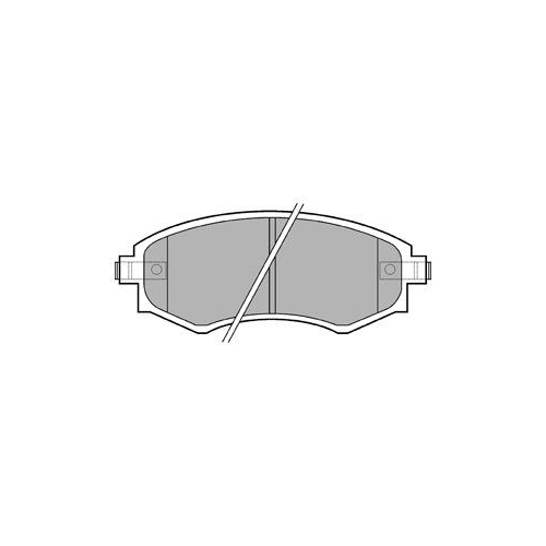 Set placute frana Delphi LP606, parte montare : Punte Fata