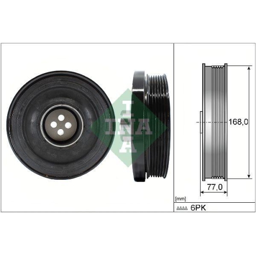 Schaeffler INA Fulie curea, arbore cotit