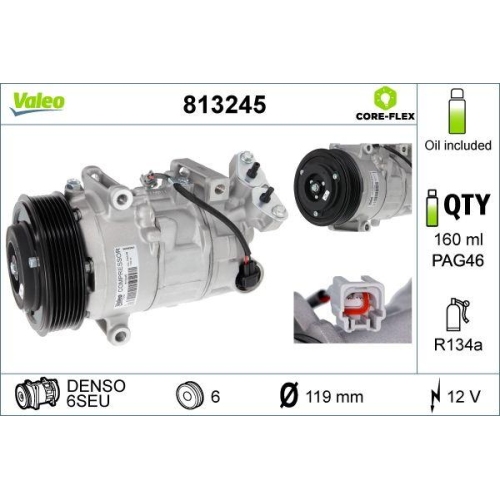 VALEO Compresor, climatizare VALEO CORE-FLEX