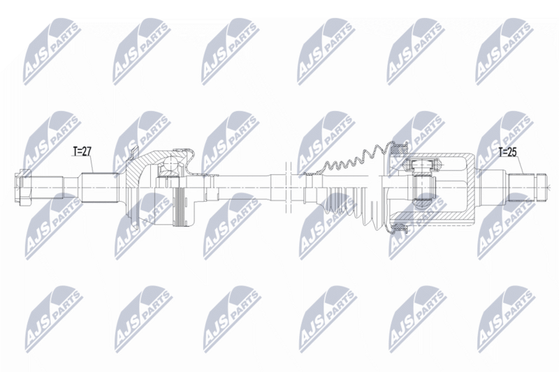 Planetara Ford Edge 2.0 T Ecoboost AWD, 2.7 T Ecoboost AWD 2019-; partea din spate, stanga, cutie viteze automata; K2GP4K139AC; NTY, aftermarket