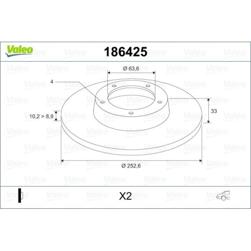 VALEO Disc frana