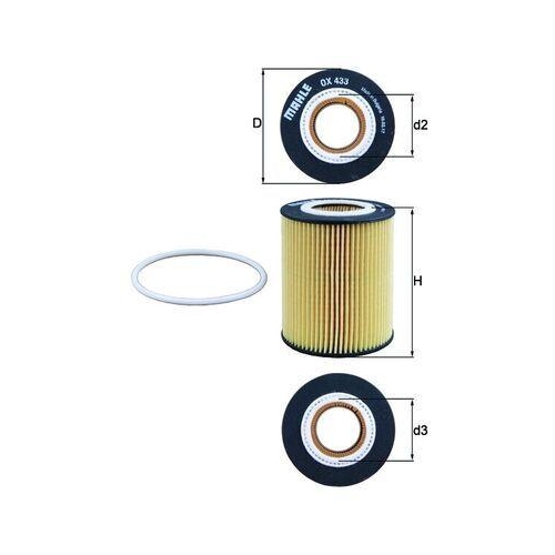 MAHLE Filtru ulei