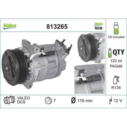 VALEO Compresor, climatizare VALEO ORIGINS NEW OE TECHNOLOGY