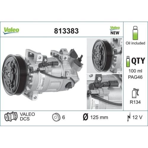 VALEO Compresor, climatizare VALEO ORIGINS NEW OE TECHNOLOGY