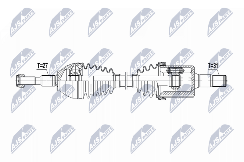 Planetara Ford Edge 2.0 TDCI 210 CP AWD 2015-; partea din fata, stanga, cutie viteze automata BVR6; 2001244; NTY, aftermarket