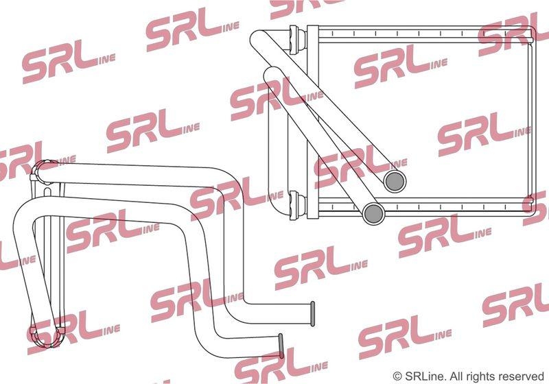 Radiator incalzire habitaclu Honda Accord Usa 17-, Civic 16-, Insight (Ze4) 18-, motor: 1.5 T, 2.0 h, 2.0 T, 206x150x26, SRLine, miez si rezervor din aluminiu brazat, 79115TVAA01; 79119TBAA11