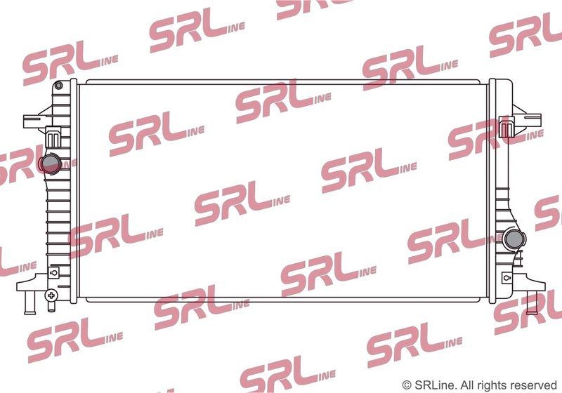 Radiator Mg Zs (Zzs11) 17-, motor: 1.5, 680x346x15, SRLine, Aluminiu/ Plastic brazat, 10122633