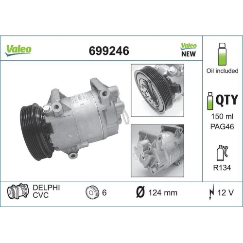 VALEO Compresor, climatizare VALEO CORE-FLEX