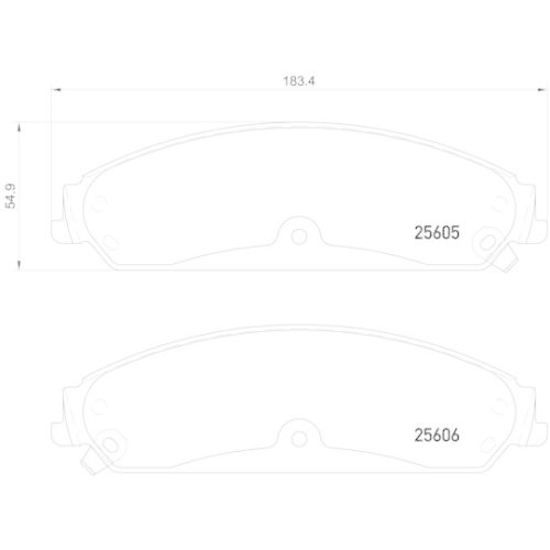 Placute frana Chrysler 200 Cabriolet 01.10-, 200 Sedan 01.10-, 200 Sedan 06.14-, 300c (Lx Le) 09.04-, 300c Touring (Lx Le) 09.04-12.10, C5 X (Nd Nc) 09.10-; Dodge Challenger Coupe 09.07-, Charger 06.05-12.10, Charger 09.10-, Magnum Estate 09.04-12.08; Lan
