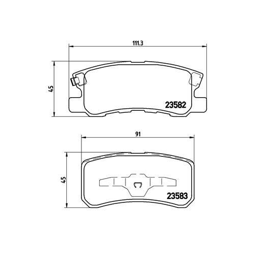 Placute frana Chrysler 200 Cabriolet, Sebring (Js), Sebring Cabriolet (Js); Citroen C4 Aircross, C-Crosser (Vu , C-Crosser Enterprise (Vu , C-Crosser Van (Vu); Dodge Avenger Saloon, Caliber; Fiat Doblo Bus (263); Jeep Compass (Mk49), Patriot (Mk74); Lanci