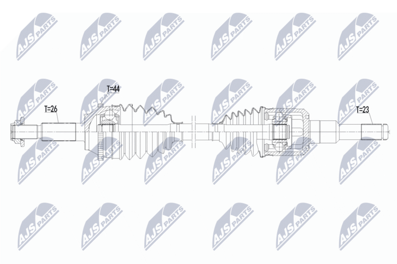 Planetara Ford Escape 2.0, 2.3, 3.0 2001-2007; Mazda Tribute 2.0, 2.3, 3.0 2001-2007; Mercury Mariner 2005-2007; partea din spate, dreapta, cutie viteze manuala / automata; GD292550XC; NTY, aftermarket