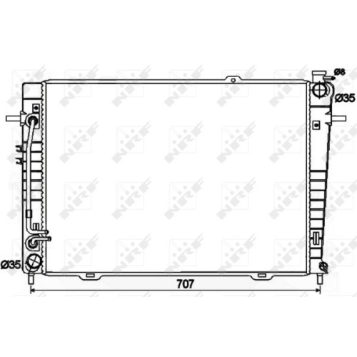 Radiator racire motor Nrf 53498