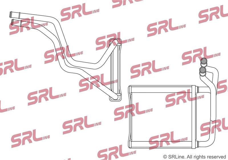 Radiator incalzire habitaclu Hyundai Bayon 21-, I20 14-, I20 20-, motor: 1.0 T-GDI, 1.2, MHEV, 190x145x20, SRLine, miez si rezervor din aluminiu brazat, 97138C8000