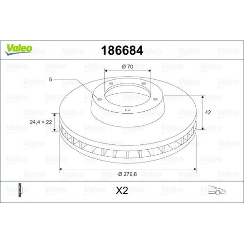 VALEO Disc frana