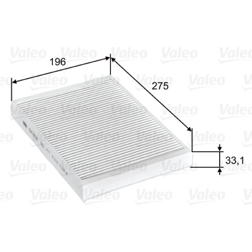 VALEO Filtru, aer habitaclu VALEO ESSENTIAL