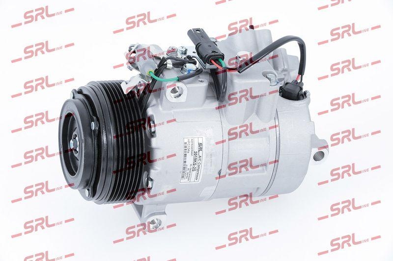 Compresor AC nou BMW Seria 5 F10/F11 10-, 5 Gt F07 09-, 7 F01/F02 08-, X5 E70 07-13, X6 E71 08-14, motor: 3.0 d, tip Denso: 7SBU17C, Diam. fulie (mm) 110, SRLine, 64526987890; 64529196889