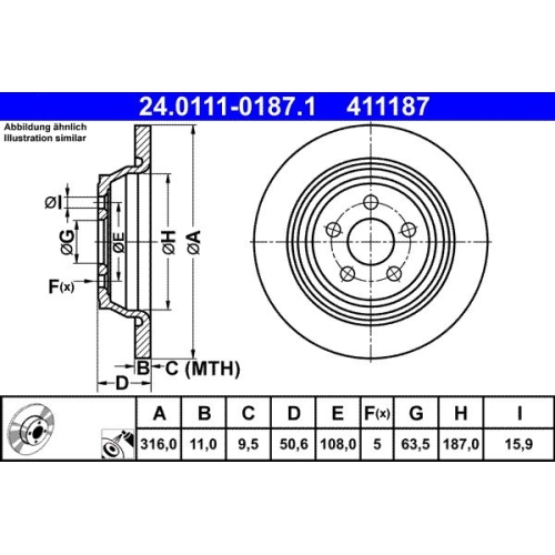 ATE Disc frana