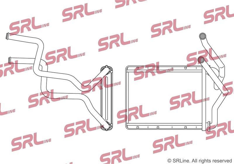 Radiator incalzire habitaclu Kia Optima 15-, motor: 1.6 T-GDI, 1.7 CRDI, 2.0, 2.0 T-GDI, 154x220x26, SRLine, miez si rezervor din aluminiu brazat, 97138D4000