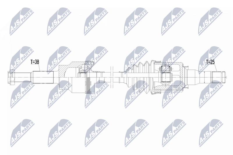 Planetara Ford Explorer 2011-2019; partea din spate, dreapta, cutie viteze automata; BB5Z4K138A; NTY, aftermarket