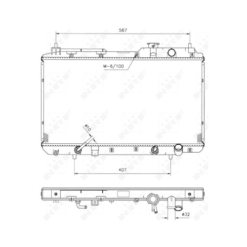 Radiator racire motor Nrf 53507