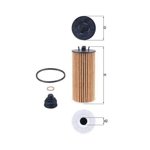 MAHLE Filtru ulei