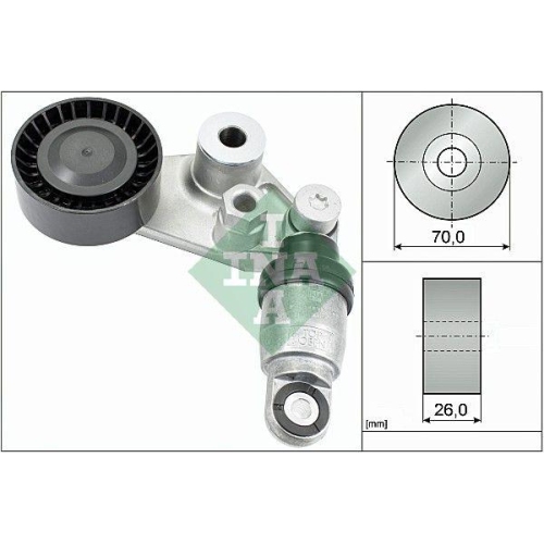 Intinzator curea Ssangyong Actyon I 11.05-, Actyon Sports I (Qj) 11.05-, Kyron 05.05-12.14, Rexton / Rexton 2 (Gab) 04.02-, Rodius I 05.05-, INA