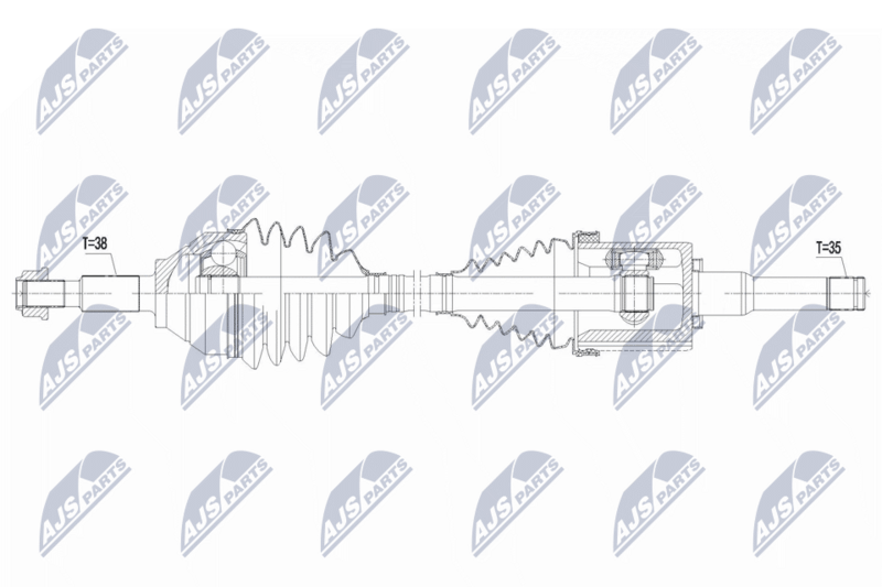 Planetara Ford Explorer 2WD 2.0 T Ecoboost 2012-2015, 2.3 T Ecoboost 2WD, AWD 2016-2019; partea din fata, stanga, cutie viteze automata; BB5Z3B437C; NTY, aftermarket