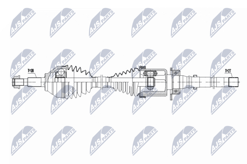 Planetara Ford Explorer 3.5 2WD, 4WD 2011-2019, 3.5 T Ecoboost AWD 2014-2019; partea din fata, dreapta, cutie viteze automata; FB5Z3B436H; NTY, aftermarket