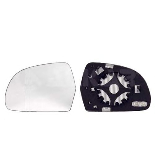 Geam oglinda dreapta convexa Alkar 6432795 Audi A3 (8P) 04.2008-2010, A4 B8 2007-2010, A5 2007-2010, A6 C6 2008-, A8 2011-, Q3 2011-2015, Skoda Octavia 2 2008-2013, Superb 2008- ; incalzita