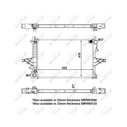 Radiator racire motor Nrf 53532