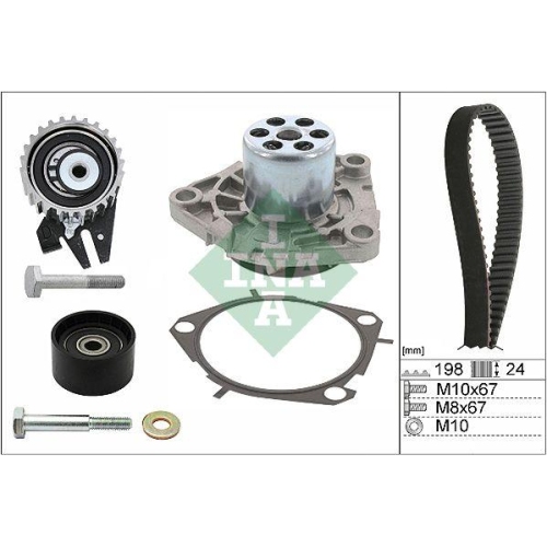 Kit distributie + Pompa apa Alfa Romeo 147 (937), 156 (932), 156 Sportwagon (932), Gt (937); Fiat Stilo (192), Stilo Multi Estate (192), 1.9 JTD 16V (937.AXG1B, 937.BXG1B), 1.9 JTD 16V (937.AXM1B, 937.AXS1B), 1.9 JTDM 16V (937.AXN1B, 937.BXN1B), 1.9 JTD (