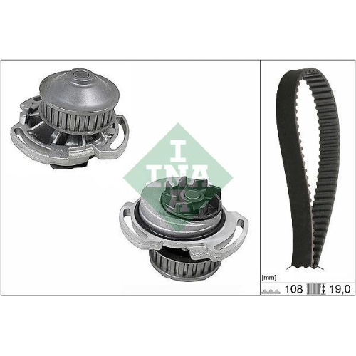 Kit distributie + Pompa apa Audi 50 (863), 80 B2 Sedan (811; Vw Derby (86), Derby (86c, Golf I (17), Golf 2 (19e, Jetta I (16), Jetta 2 (19e, Passat B1 (32), Passat B1 Variant (33), Passat B2 (32b), Passat B2 Variant (33b), Polo (86), Polo Box / Liftback