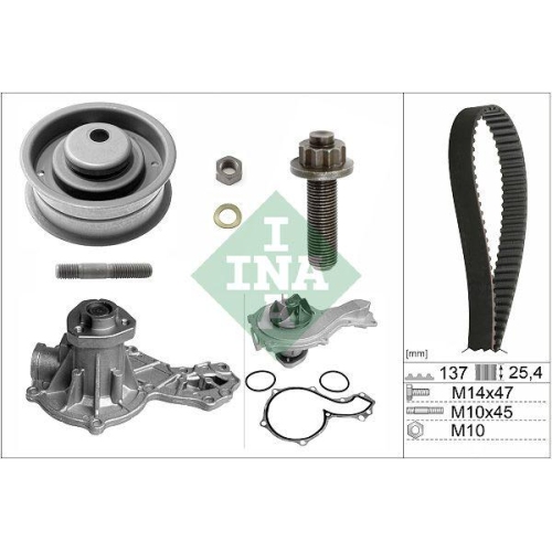 Kit distributie + Pompa apa Audi 80 B3 Sedan (893, 80 B4 Avant (8c5), 80 B5 Avant (8d5); Seat Cordoba (6k1, Cordoba Vario (6k5), Ibiza 2 (6k1), Toledo I (1l2); Vw Golf 3 (1h1), Golf 3 Variant (1h5), Passat B3/B4 (3a2, Passat B3/B4 Variant (3a5, Transporte