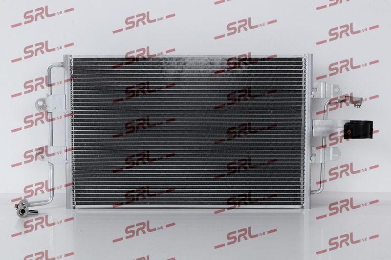 Condensator climatizare AC Vw New Beetle 98-10, motor: 1.6, 1.8 T, 1.9 TDI, 2.0, Condenser fara uscator , 590 (555)x360x16, SRLine, miez si rezervor din aluminiu brazat, 1C0820413A; 1C0820413E