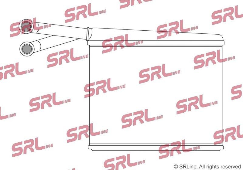 Radiator incalzire habitaclu Mercedes Sprinter 95-00, Sprinter/Classic 00-06/13-, motor: 2.3, 2.3 D, 2.9 D, tip Valeo; In kit: o-rings, cleme, 215x167x40, SRLine, miez si rezervor din aluminiu brazat, 38356101
