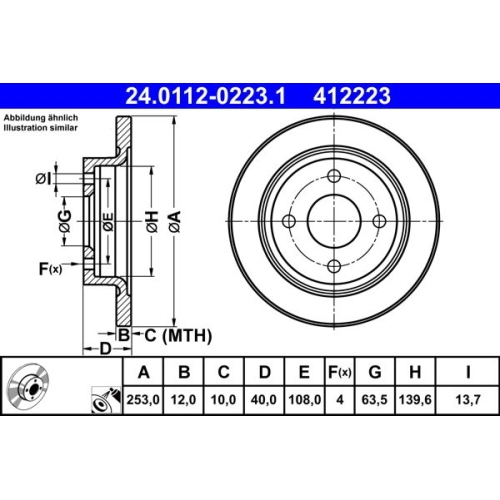 ATE Disc frana